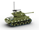 Build Army BA1002 WW2 American M4A3E8 Sherman Easy 8 Tank