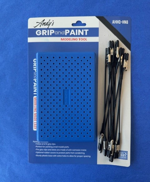 Andy's Hobby Headquarters AHHQ-HN8 Grip and Paint Modeling Tool - incl. base + 10 grip clips