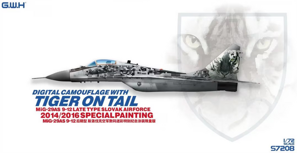 Great Wall Hobby S7208 1/72 MiG-29AS 9-12 Late Slovak Air Force (2014-2016 Special Painting)