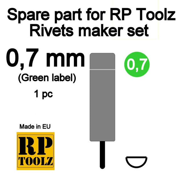 RP Toolz RP-RV-SP07 Rivets maker set - Replacement part 0,7mm