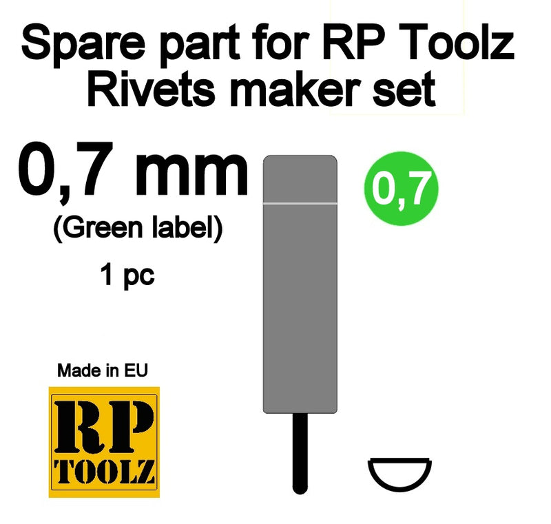 RP Toolz RP-RV-SP07 Rivets maker set - Replacement part 0,7mm