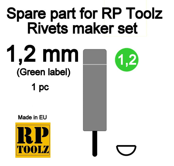 RP Toolz RP-RV-SP12 Rivets maker set - Replacement part 1.2mm