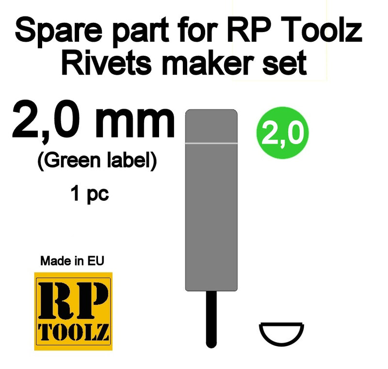 RP Toolz RP-RV-SP20 Rivets maker set - Replacement part 2.0mm