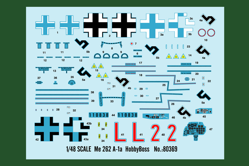 Hobby Boss 80369 1/48 Messerchmitt Me-262A-1a