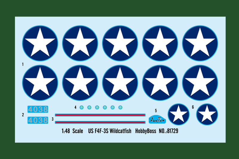 Hobby Boss 81729 1/48 US F4F-3S Wildcatfish