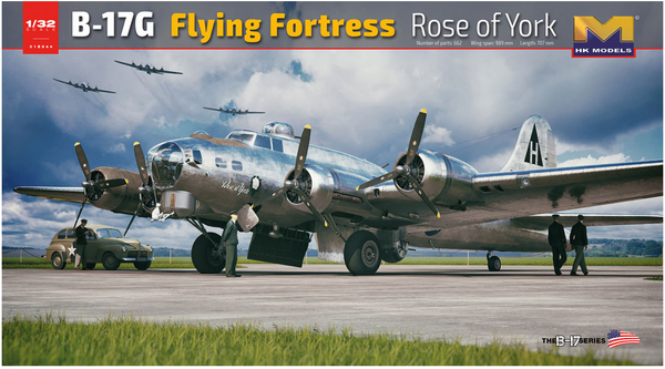 HK Models 01E044 1/32 B-17G Flying Fortress Rose of York