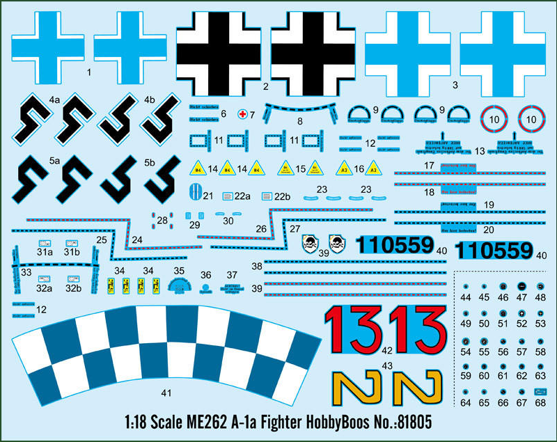 Hobby Boss 81805 1/18 ME262 A-1a Fighter