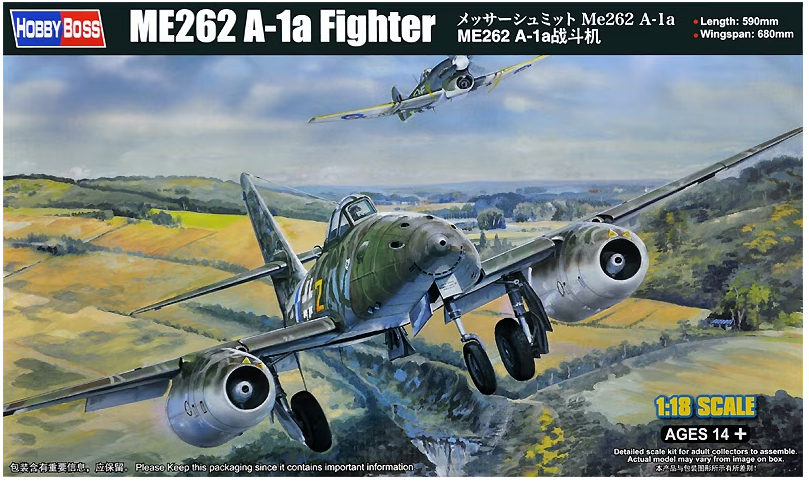 81805 Hobby Boss 81805 1/18 ME262 A-1a Fighter