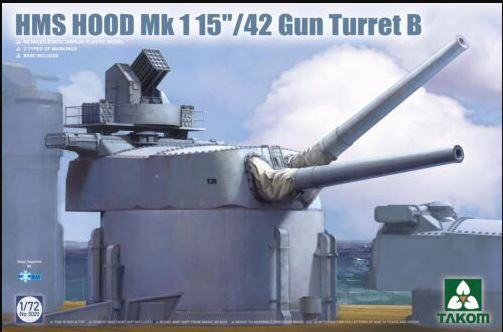 Takom 5020 1/72 HMS Hood MK 1  15"/42 Gun Turret B