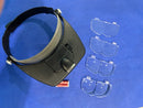 Mineshima W-5 Magnifier Visor with LED light & 4 interchangeable lenses