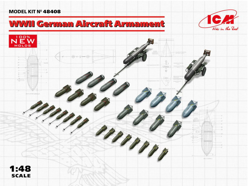 ICM 48408 1/48 WWII German Aircraft Armament