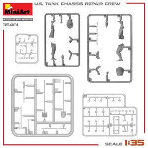 MiniArt 35481 1/35 U.S. Tank Chassis Repair Crew Plastic Model Kit