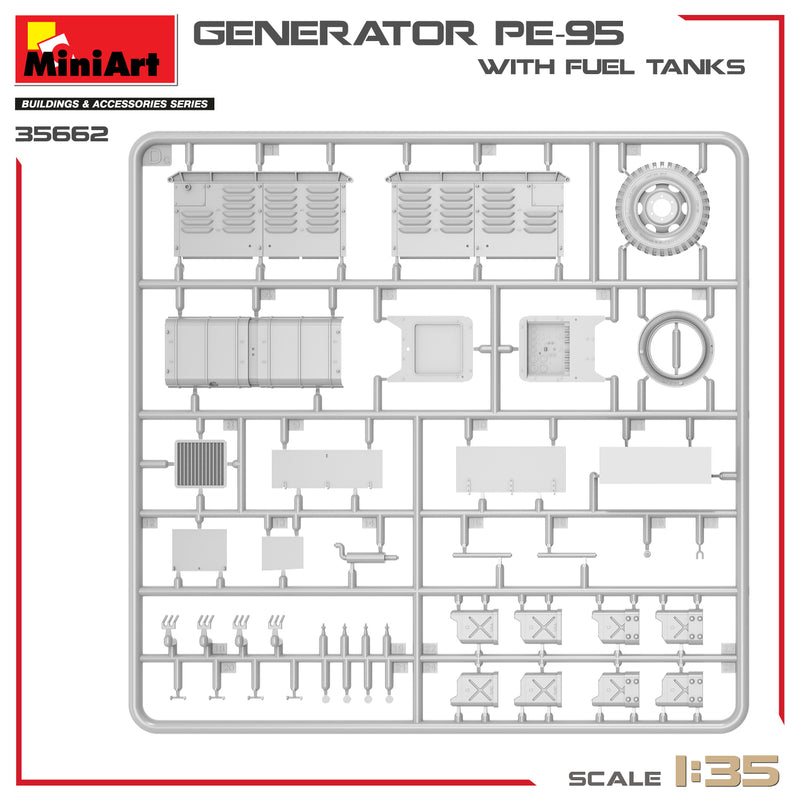 MiniArt 35662 1/35 GENERATOR PE-95 WITH FUEL TANKS