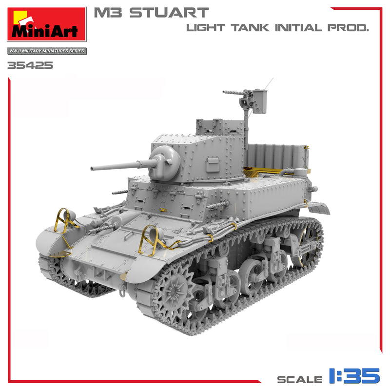 MiniArt 35425 1/35 M3 STUART LIGHT TANK, INITIAL PROD.