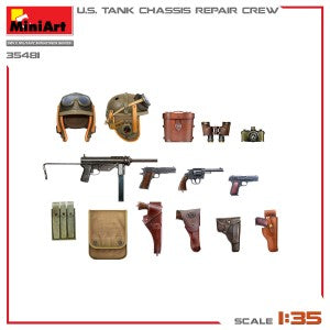 MiniArt 35481 1/35 U.S. Tank Chassis Repair Crew Plastic Model Kit