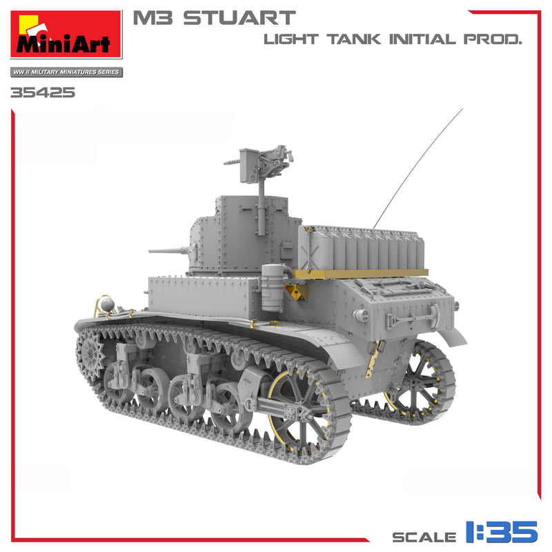 MiniArt 35425 1/35 M3 STUART LIGHT TANK, INITIAL PROD.