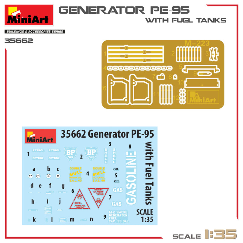 MiniArt 35662 1/35 GENERATOR PE-95 WITH FUEL TANKS