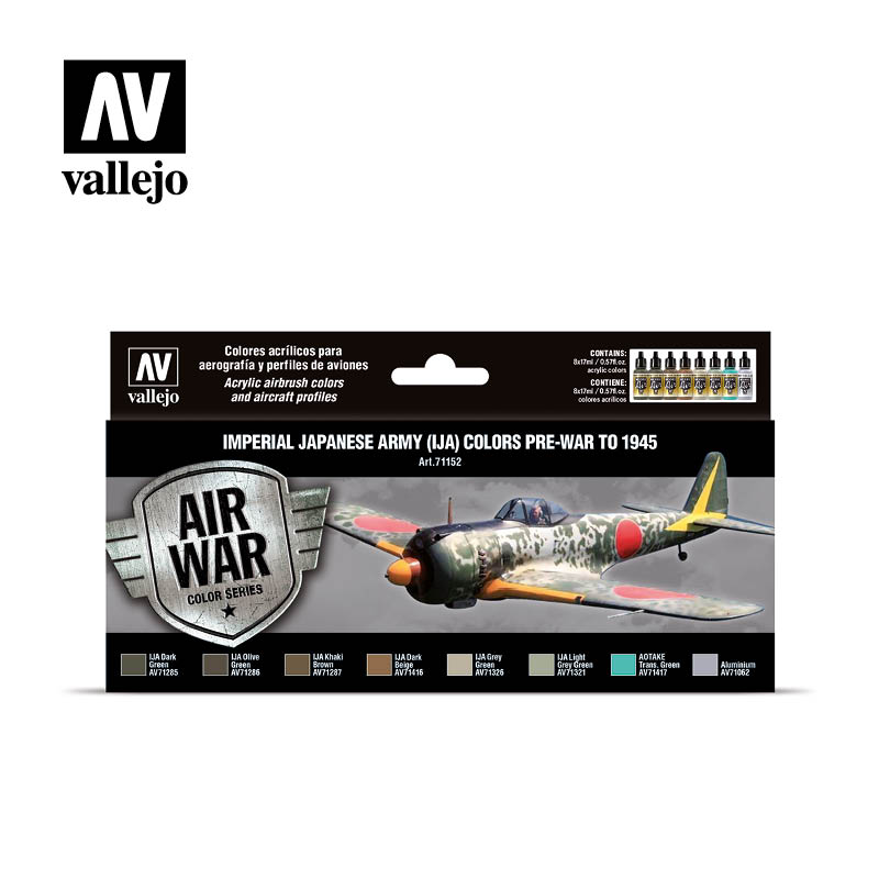 Vallejo 71.152 Air War Color: Imperial Japanese Army (IJA) colors pre-war to 1945