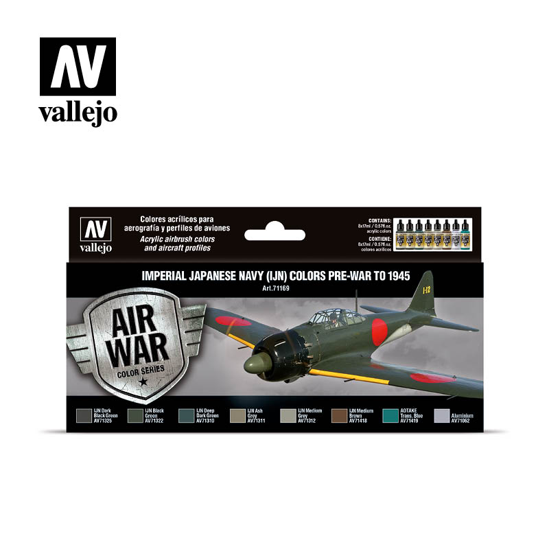 Vallejo 71.169 Air War Color: Imperial Japanese Navy (IJN) colors pre-war to 1945