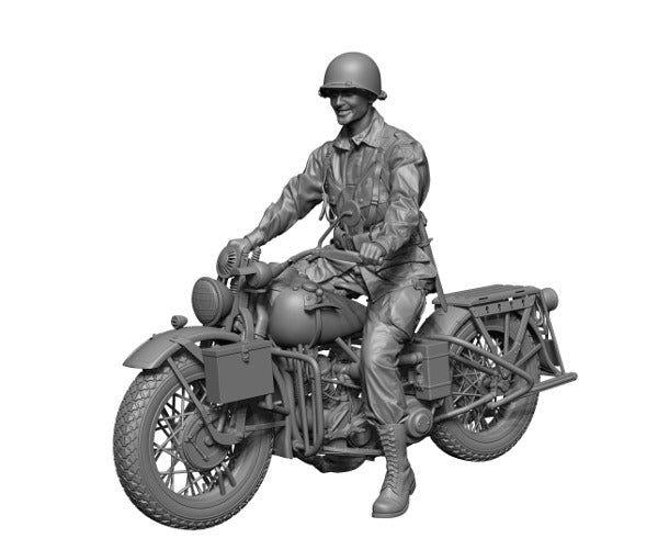 H3 Models 16107 1/16 WW2 U.S.  Para "Ironhorse Rider" Including bike