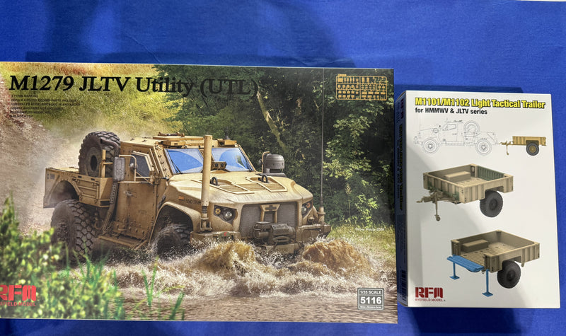 Rye Field Model 5116 COMBO  1/35 Joint Light Tactical Vehicle M1279 + BONUS TRAILER (RFM5117)