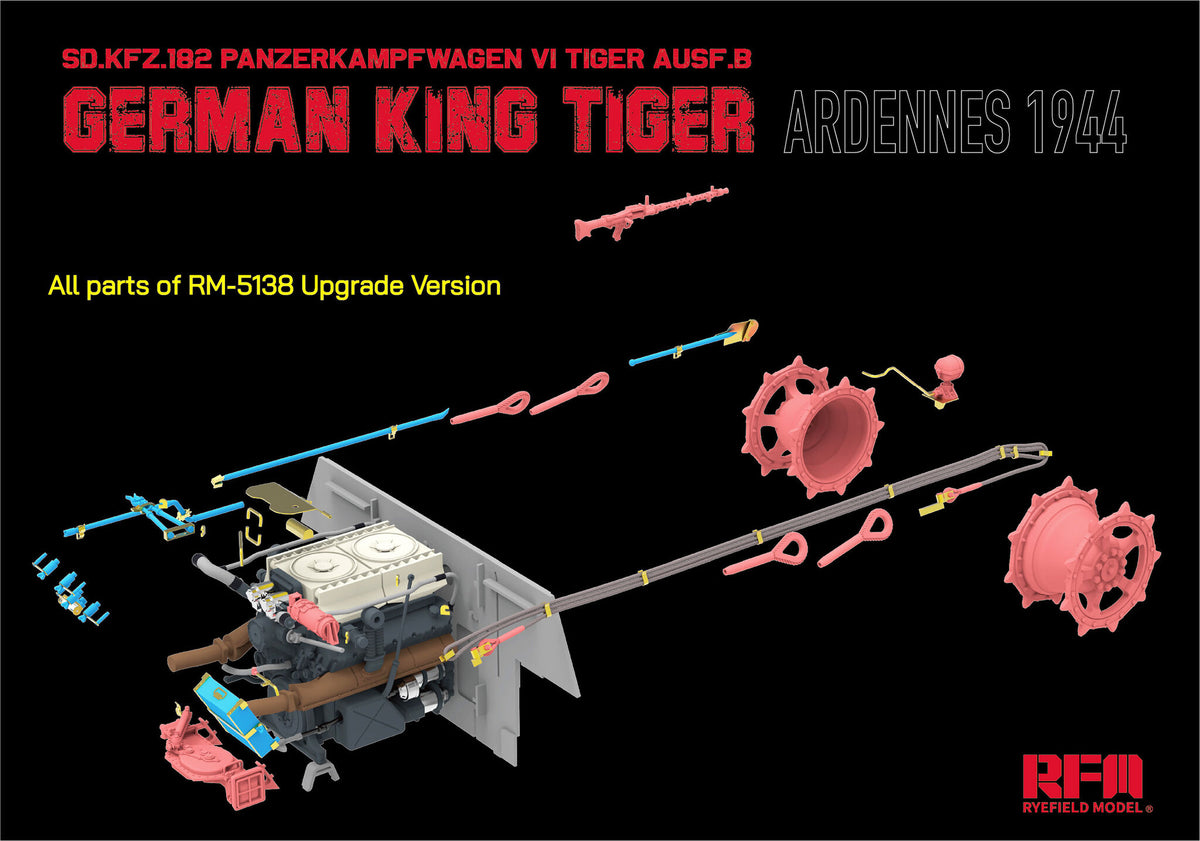 Rye Field Model 5138 1/35 King Tiger Ardennes 1944 (Upgrade Version)