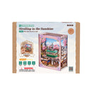 Robotime LKS01 Strolling in the Sunshine DIY Wooden 3D Puzzle Book Nook