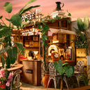 Robotime DH201 Rolife Leafree Café DIY Miniature House