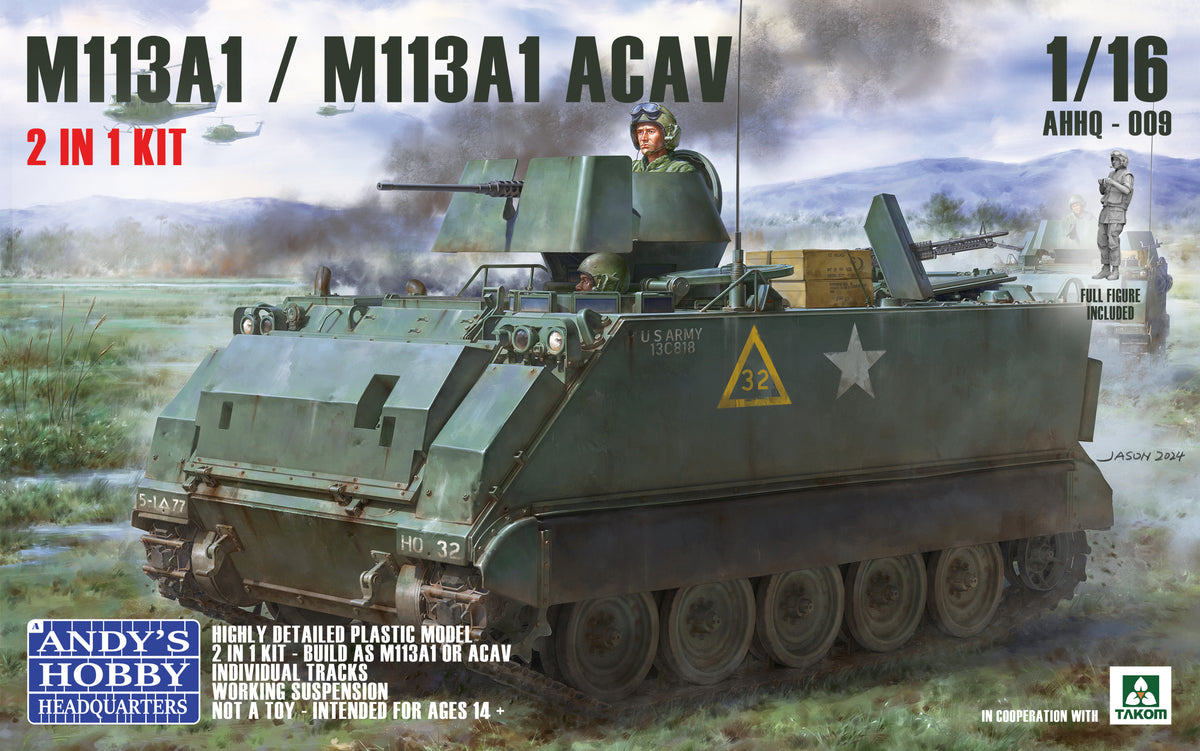 Andy's Hobby Headquarters AHHQ009 1/16 M113 A1 /M113 A1 ACAV APC 2 in