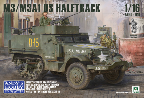 *** PREORDER - NOT IN STOCK AHHQ010 1/16 M3/M3A1 U.S. HALFTRACK NOT IN STOCK  PRE-ORDER***
