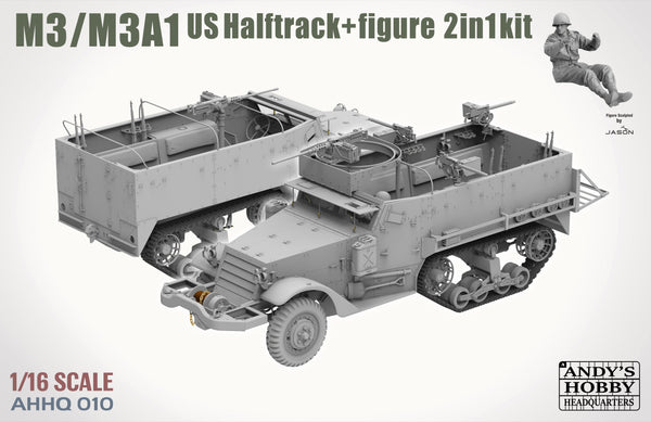 *** PREORDER - NOT IN STOCK AHHQ010 1/16 M3/M3A1 U.S. HALFTRACK NOT IN STOCK  PRE-ORDER***