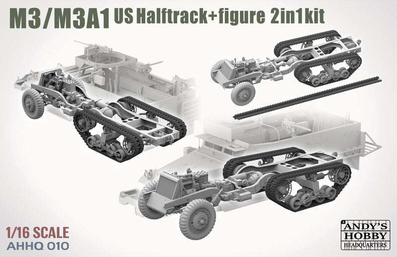 *** PREORDER - NOT IN STOCK AHHQ010 1/16 M3/M3A1 U.S. HALFTRACK NOT IN STOCK  PRE-ORDER***