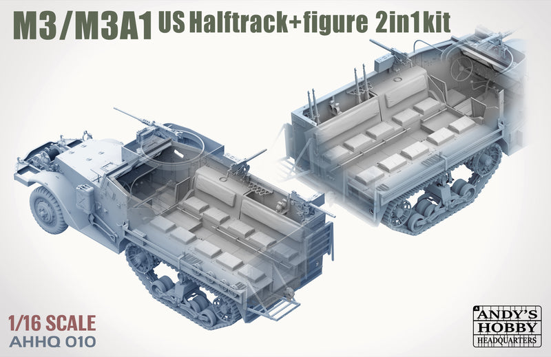 *** PREORDER - NOT IN STOCK AHHQ010 1/16 M3/M3A1 U.S. HALFTRACK NOT IN STOCK  PRE-ORDER***