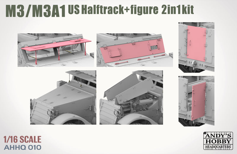 *** PREORDER - NOT IN STOCK AHHQ010 1/16 M3/M3A1 U.S. HALFTRACK NOT IN STOCK  PRE-ORDER***