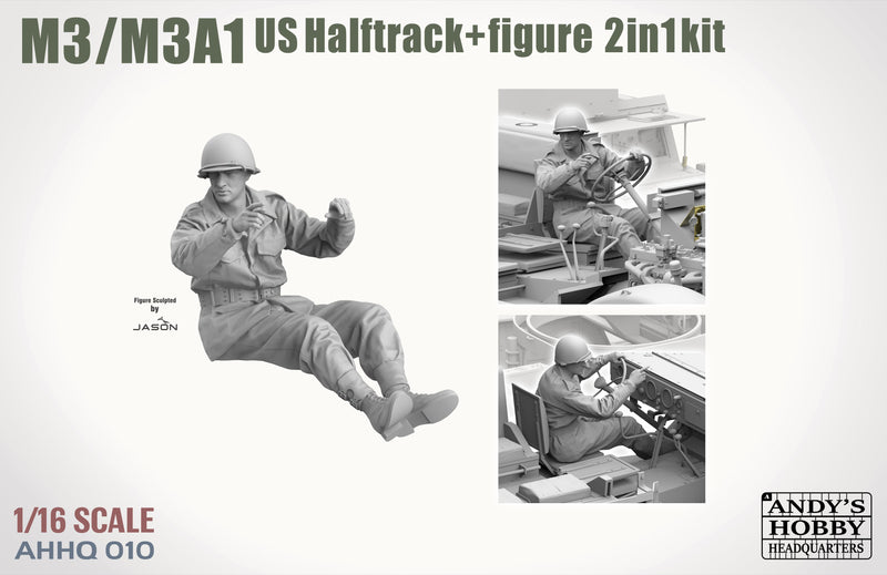 *** PREORDER - NOT IN STOCK AHHQ010 1/16 M3/M3A1 U.S. HALFTRACK NOT IN STOCK  PRE-ORDER***