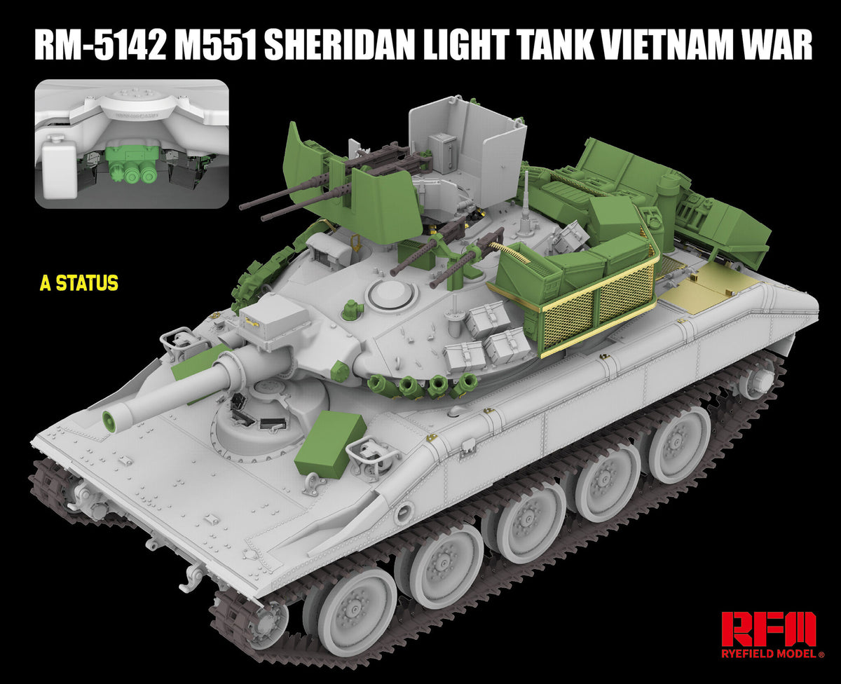 Rye Field Model 5142 1/35 M551 Sheridan Light Tank 