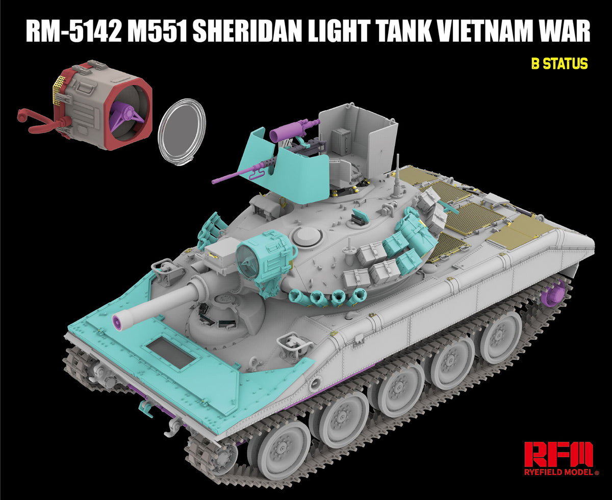 Rye Field Model 5142 1/35 M551 Sheridan Light Tank 