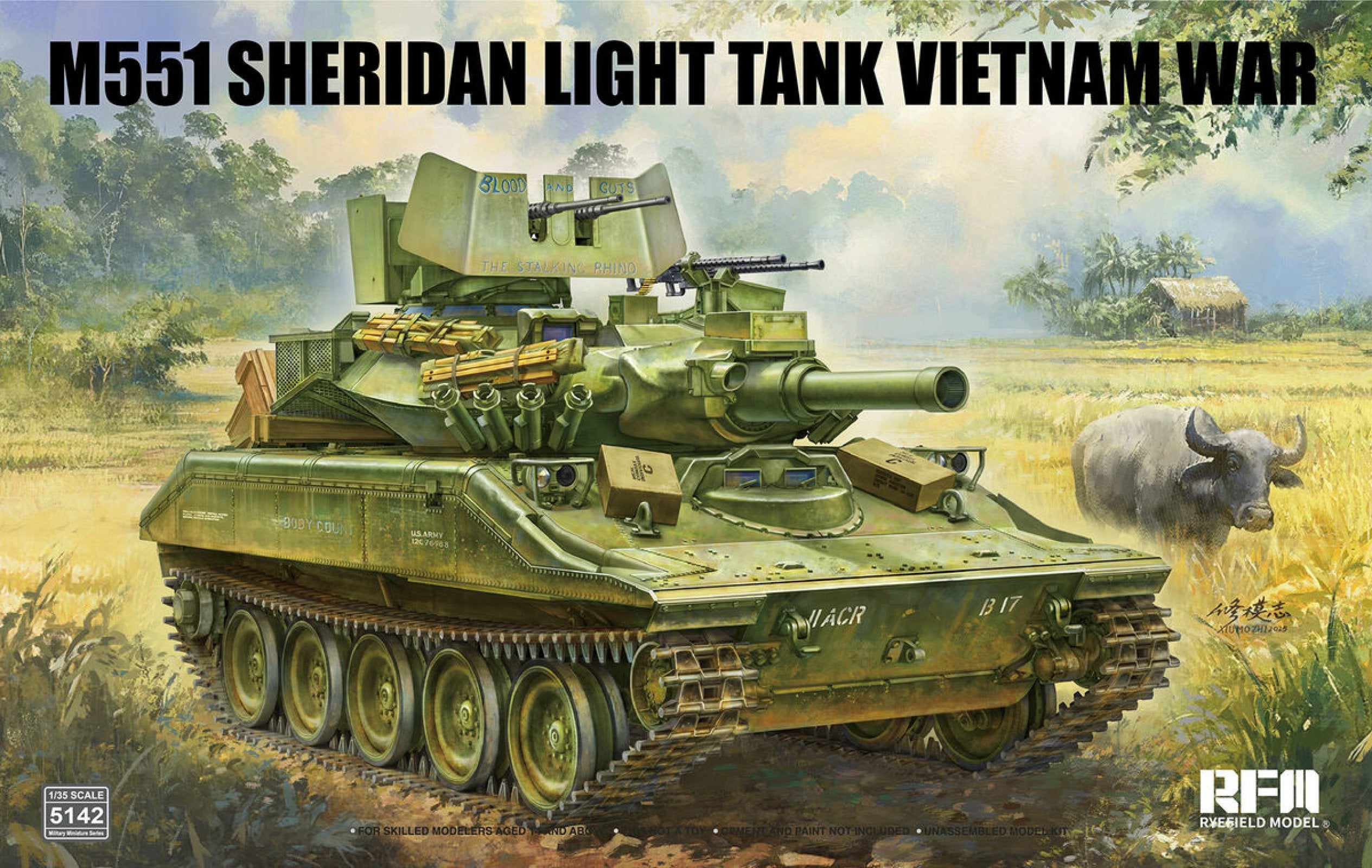Rye Field Model 5142 1/35 M551 Sheridan Light Tank 