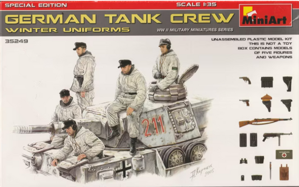 Miniart 1/35 WWII German Tank Crew Winter Uniforms  5  W Winter Uniforms 5 W Weapons Special Edition - View #6