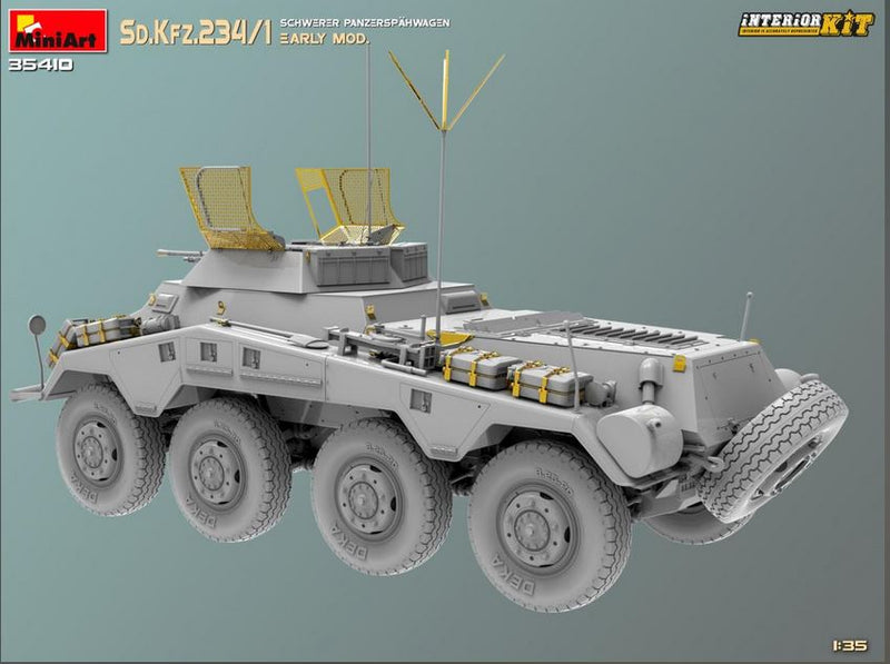 MiniArt 35410 1/35 Sd.Kfz.234/1 Schwerer Panzerspahwagen EARLY MOD. INTERIOR KIT