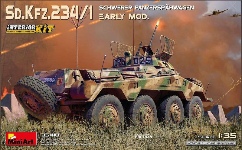 MiniArt 35410 1/35 Sd.Kfz.234/1 Schwerer Panzerspahwagen EARLY MOD. INTERIOR KIT