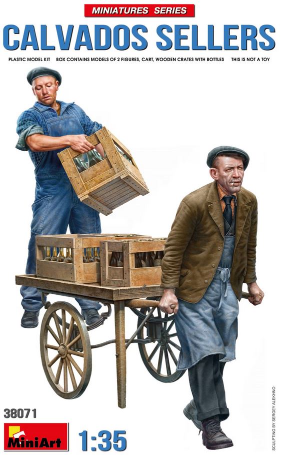 MiniArt 38071 1/35 Calvados Sellers w/  wooden crates and cart