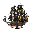 Robotime MCB02 ROKR Seahorse Barque Warship DIY Wooden 3D Puzzle