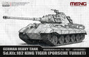 Meng 72-010 1/72 German Heavy Tank Sd.Kfz. 182 King Tiger (Porsche Turret)