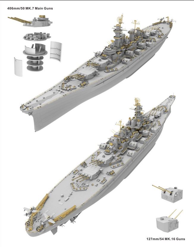 Very Fire VF350913DX 1/350 U.S. Navy Battleship USS Montana - DELUXE VERSION