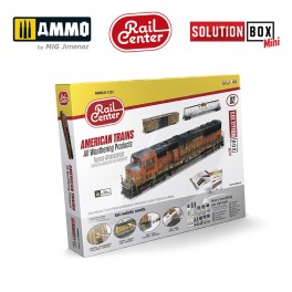 AMMO by Mig R-1201 RAIL CENTER Solution Box- American Trains All Weathering Products