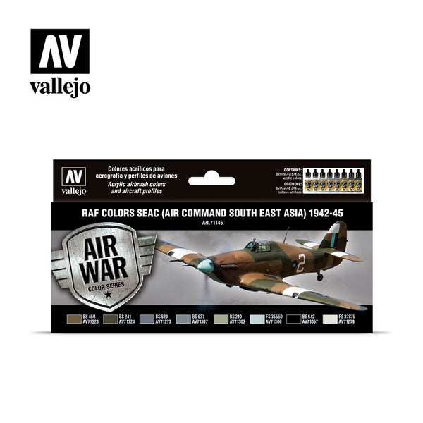 Vallejo 71.146 Air War Color: RAF colors SEAC (Air Command South East Asia) 1942-1945