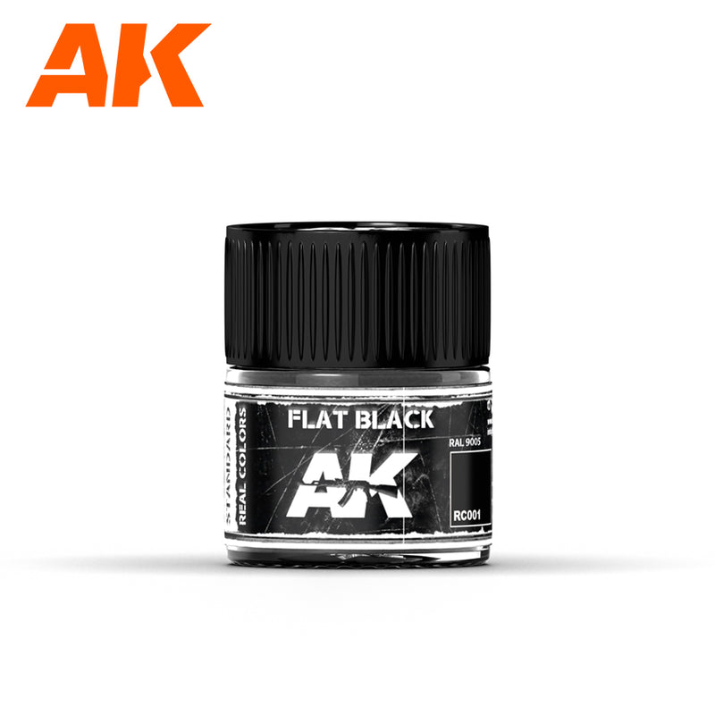 AK Interactive RC001 Real Colors : Flat Black 10ml