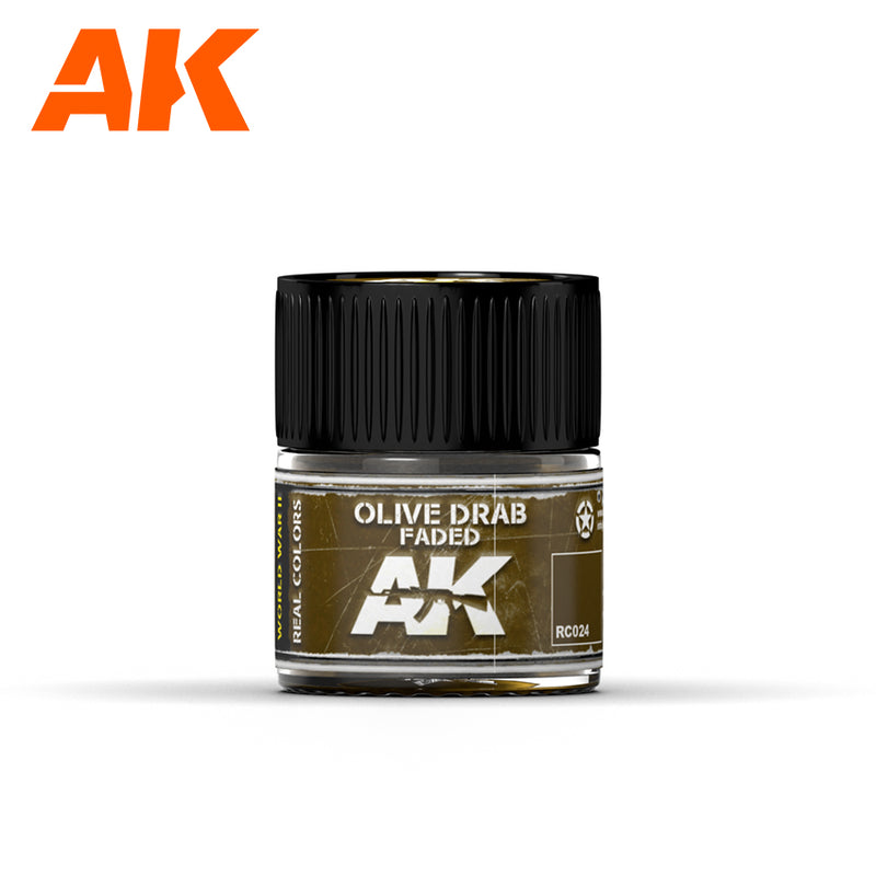 AK Interactive RC024 Real Colors : Olive Drab Faded 10ml