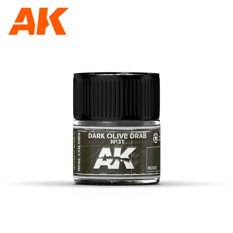 AK Interactive RC025 Real Colors : Dark Olive Drab Nº31 10ml